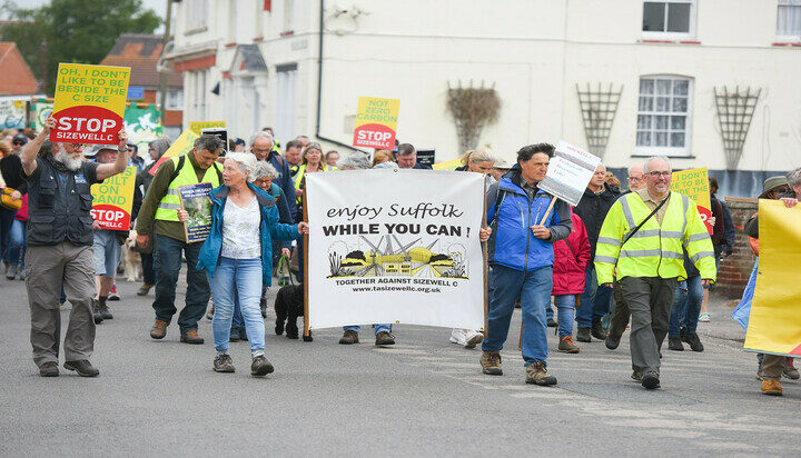 Hundreds Protest Against Sizewell C Nuclear Power Station - Energy Live ...